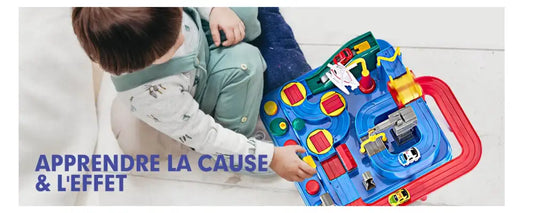 Circuit voiture Montessori âge parfait pour débuter