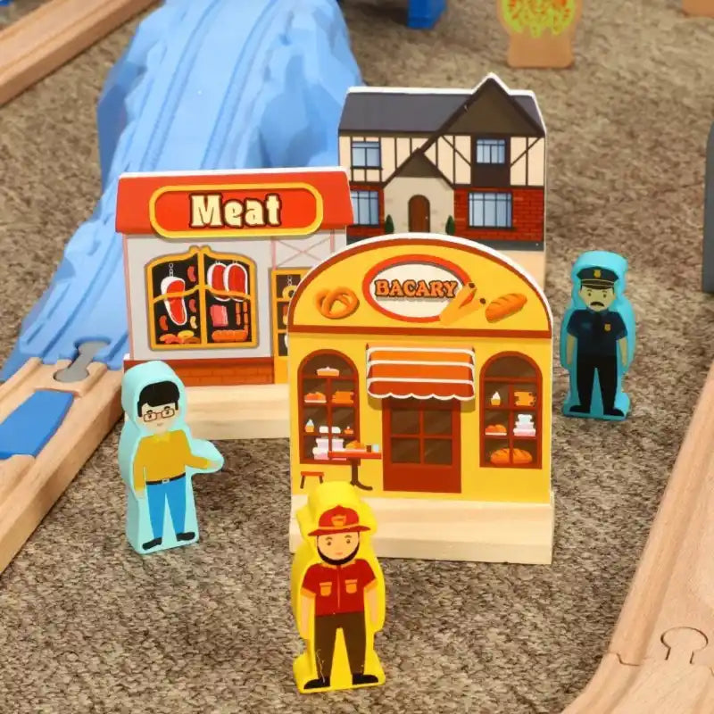 Grand Circuit Train Bois Enfant Aventure