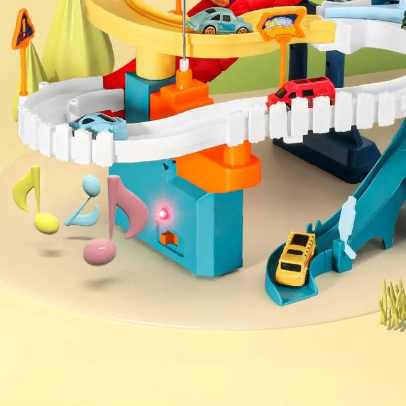 Circuit Voiture Montessori Dinosaure
