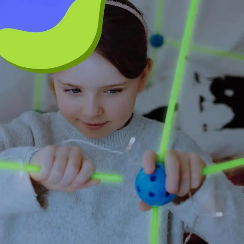 Kit de construction cabane Montessori Fluorescent