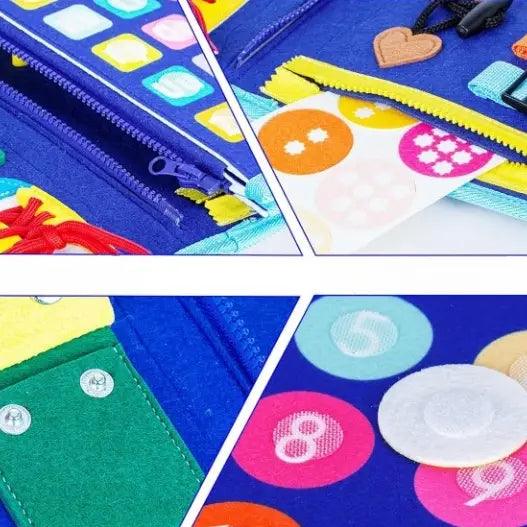 Livre Busy Board - Valise Montessori 3-en-1