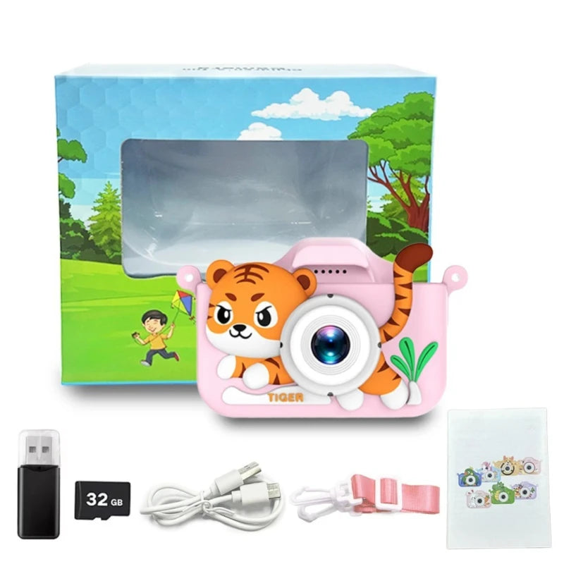 Appareil-Photo-jouet-Numerique-Tigre-rose-fille-2-ans