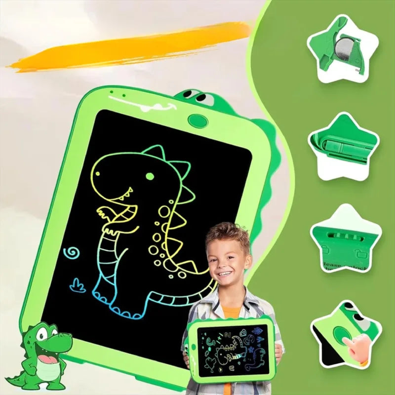 Tablette D'Écriture LCD Enfant 10 Pouces - Ardoise Magique Dinosaure, Effacement 1 Clic, écran Sans Lumière Bleue Tablette D'Écriture LCD Enfant 10 Pouces - Ardoise Magique Dinosaure, Effacement 1 Clic, écran Sans Lumière Bleue