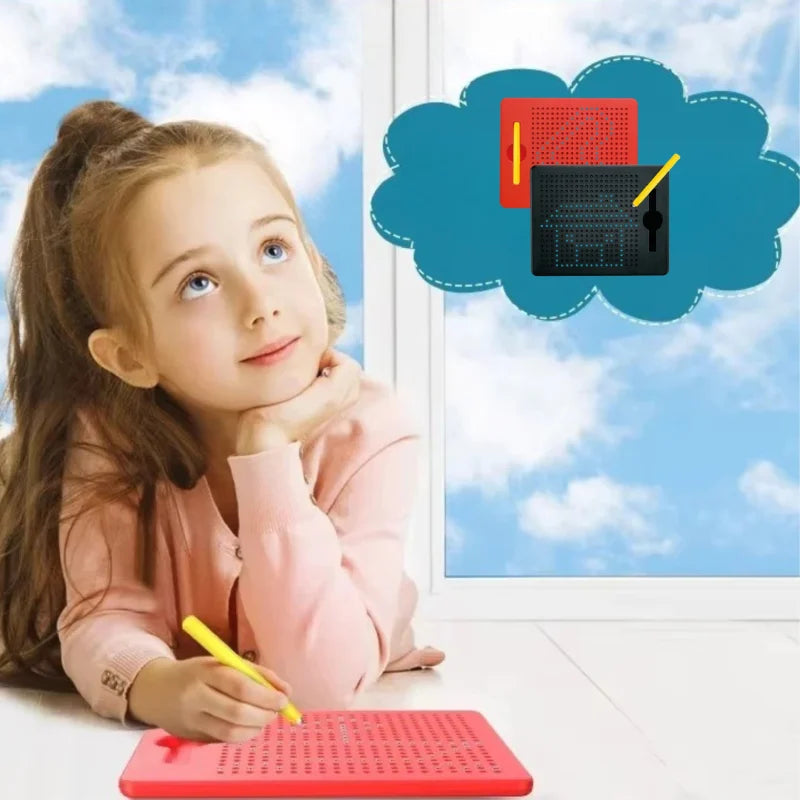 Ardoise-Magnétique-Bille-Montessori-fille-4-ans