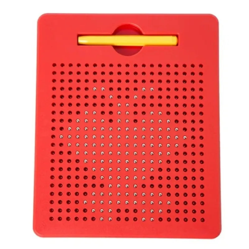 Ardoise-Magnétique-Bille-Montessori-rouge