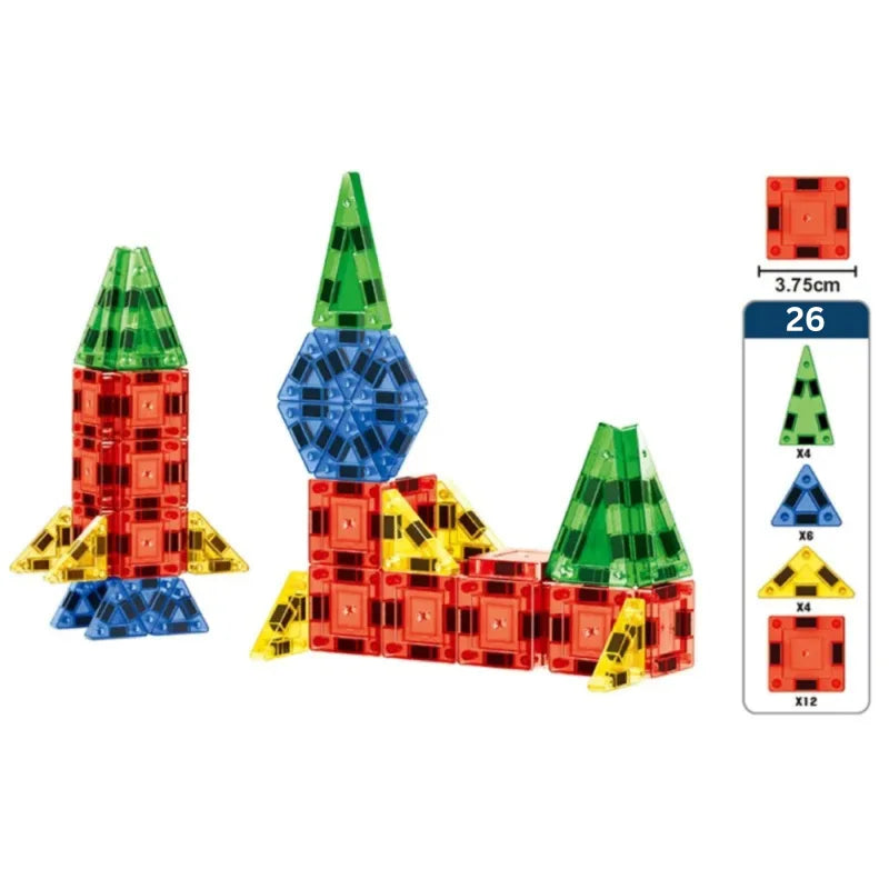 Jouet de construction magnétique enfant Portable Montessori