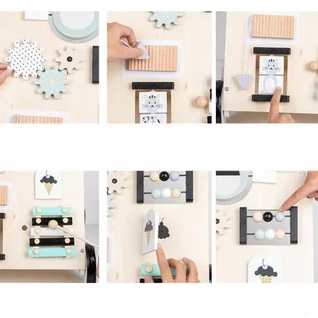 PLANCHE ACTIVITE BEBE - TROTTEUR BOIS