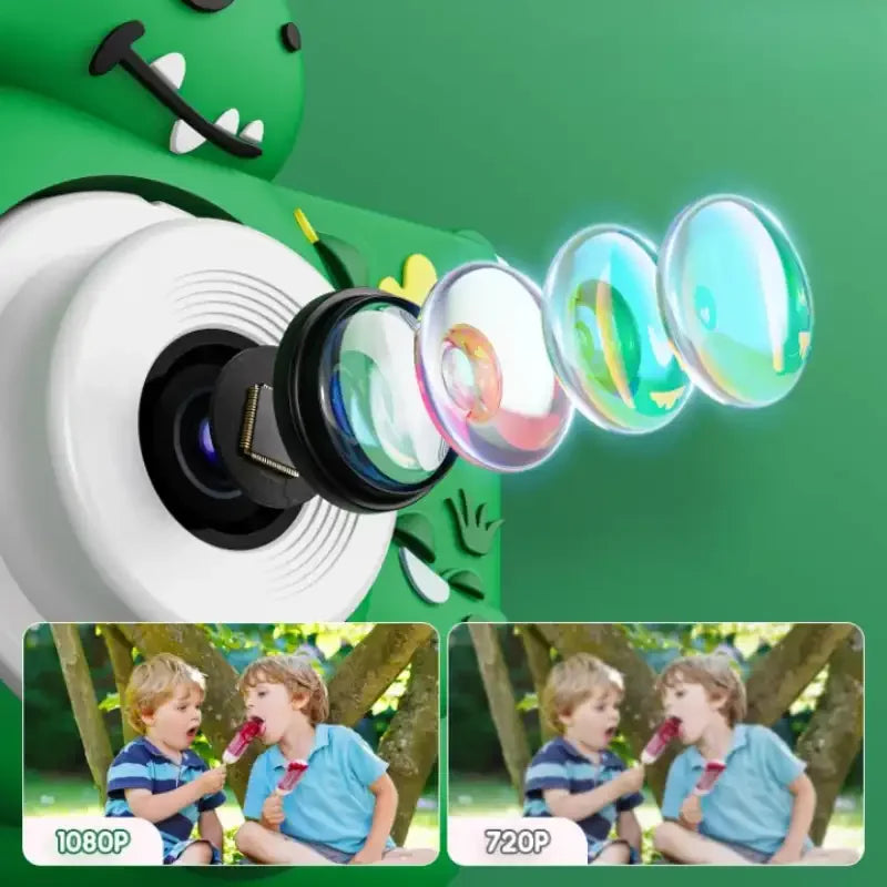 Appareil Photo Enfant Dinosaure Numérique Stégosaure