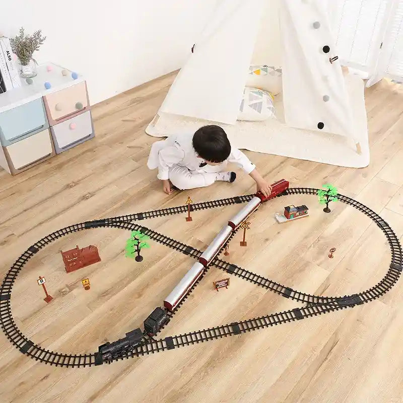 JONRRYIN Circuit Train Electrique, 161Pièces Jeu Train Enfant, Pompiers Voiture et Trains, Camion de Pompiers Jouets, Voies Ferrées, Cadeau Éducatif Garçons et Filles 2 3 4 5 6 Ans JONRRYIN Circuit Train Electrique, 161Pièces Jeu Train Enfant, Pompiers Voiture et Trains, Camion de Pompiers Jouets, Voies Ferrées, Cadeau Éducatif Garçons et Filles 2 3 4 5 6 Ans