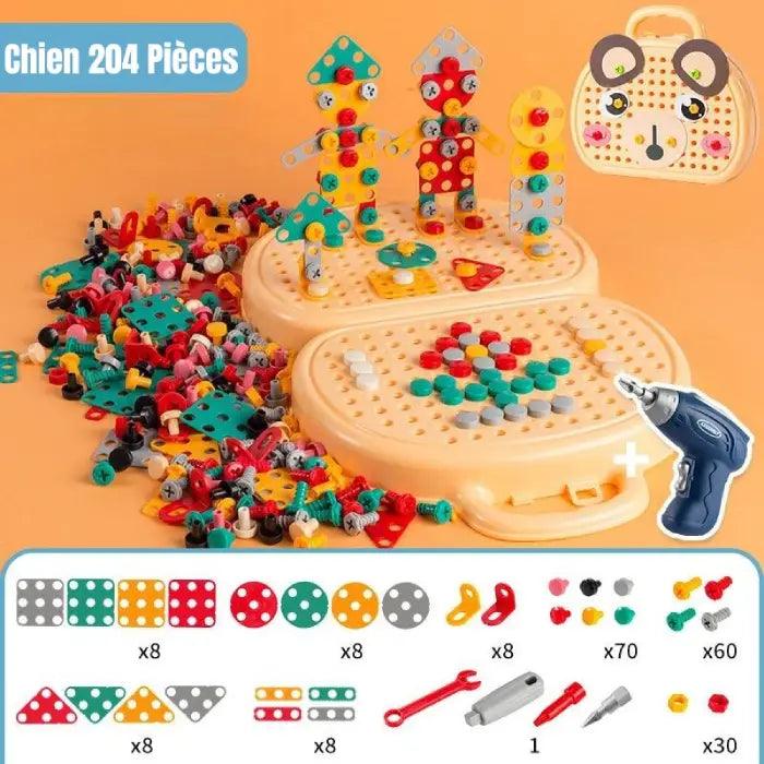 Visseuse Tangram Montessori chien
