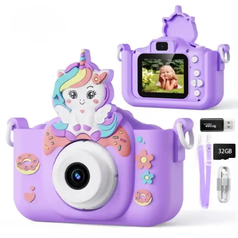 appareil-photo-licorne-numerique-violet-fond-blanc
