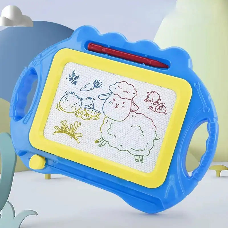 ardoise-magique-enfant-multicolore-double-poignee-bleu