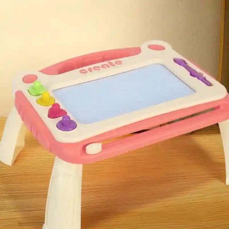 ardoise_magique_avec_tampons_sur_pied_rose