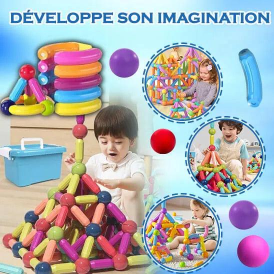 Jeu de construction magnétique 36 pièces - Pour enfants dès 3 ans Jeu de construction magnétique 36 pièces - Pour enfants dès 3 ans