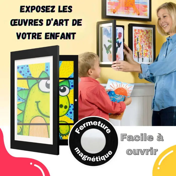 cadre-range-dessin-pour-enfant-avec-aimant