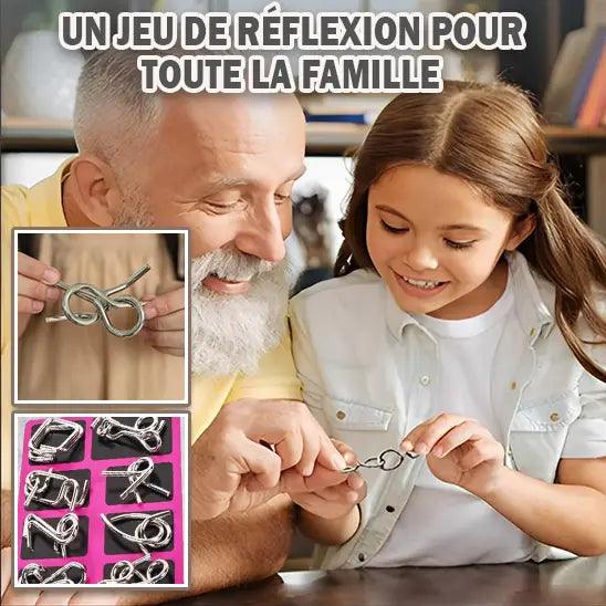 RoseFlower Casse-tête en métal pour adultes, jeu d'esprit éducatif pour adultes, jeu d'esprit en métal, jeu éducatif, déverrouillage, jeu de résolution de magie, jouet pour fête d'enfants RoseFlower Casse-tête en métal pour adultes, jeu d'esprit éducatif pour adultes, jeu d'esprit en métal, jeu éducatif, déverrouillage, jeu de résolution de magie, jouet pour fête d'enfants