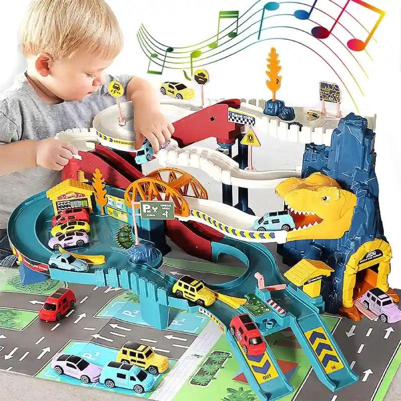 circuit-voiture-montessori-dinosaure-garcon