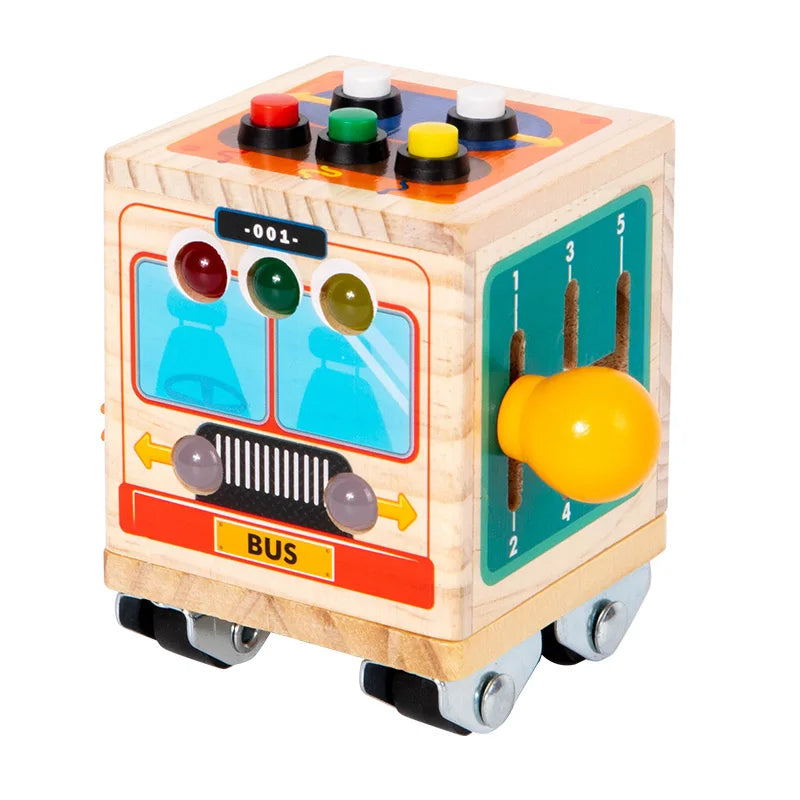 cube en bois pour bebe activite bebe lumineux