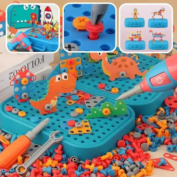 Jeu de Construction avec Visseuse | DinoMontage™