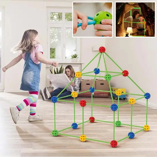 kit de construction cabane Montessori fille