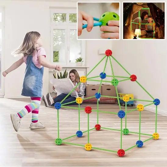 kit de construction cabane Montessori fille