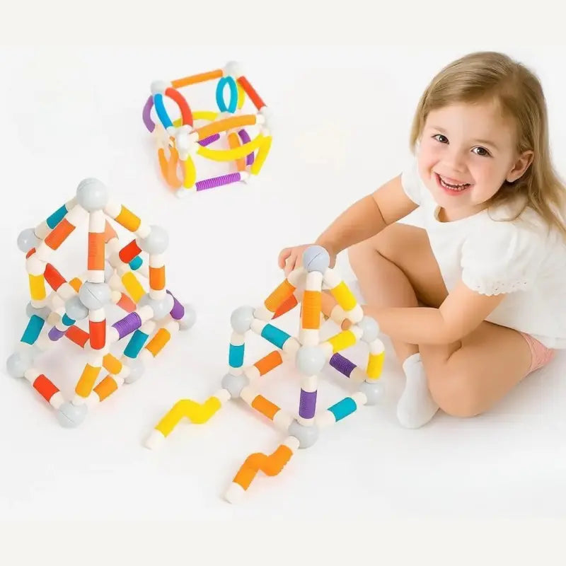 lot-Bloc-de-Construction-Magnetique-Montessori