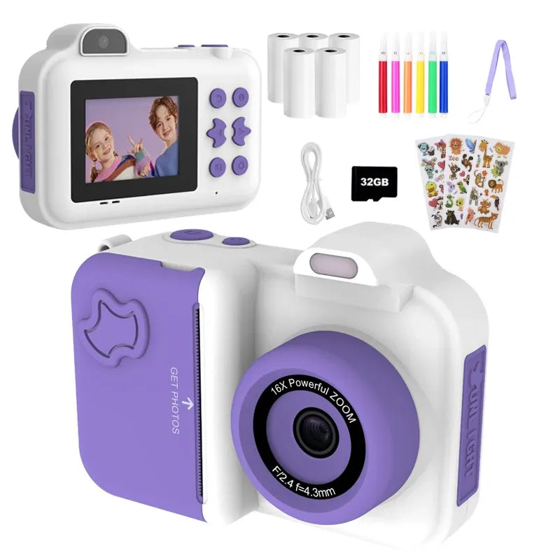 lot-appareil-photo-thermique-enfant-double-objectif-violet-fond-blanc