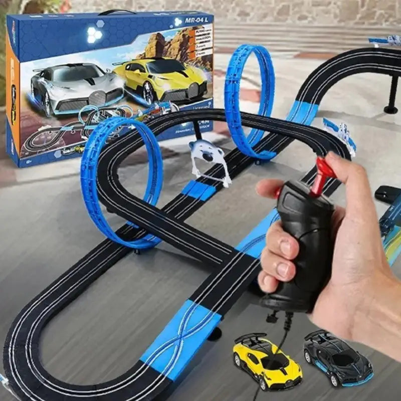 lot-circuit-telecommande-voiture-double-looping