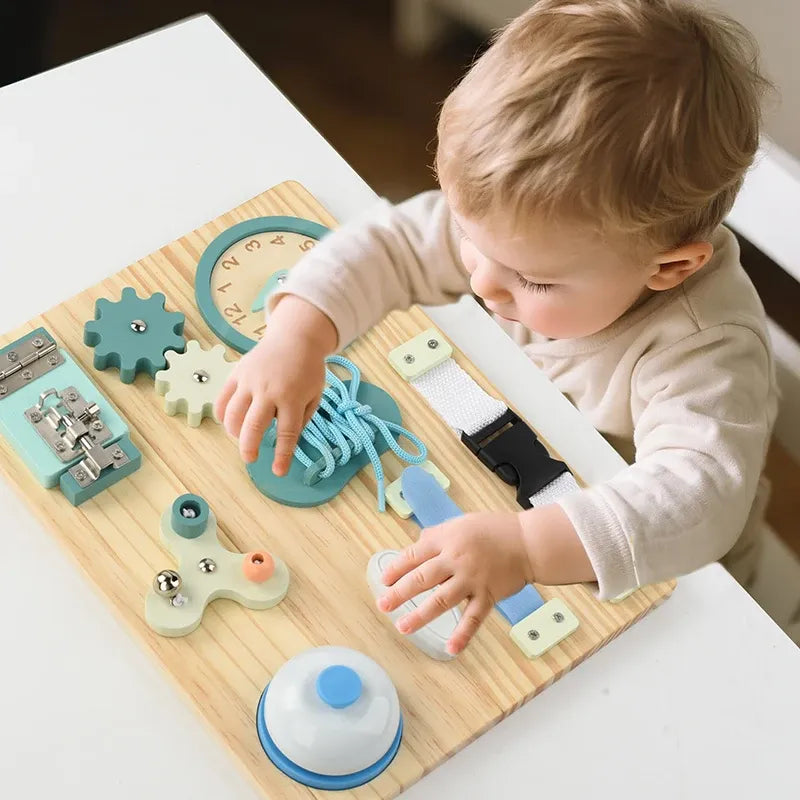 Planche d'activité sensorielle en silicone - Planche d'activité sensorielle - Jouet Montessori - Planche d'activité double face avec 20 cordes et sac de voyage - Jouet apaisant pour les enfants - Bleu Planche d'activité sensorielle en silicone - Planche d'activité sensorielle - Jouet Montessori - Planche d'activité double face avec 20 cordes et sac de voyage - Jouet apaisant pour les enfants - Bleu