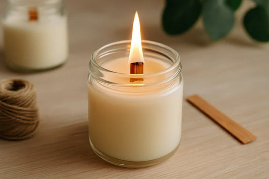la mèche en bois pour votre bougie maison 