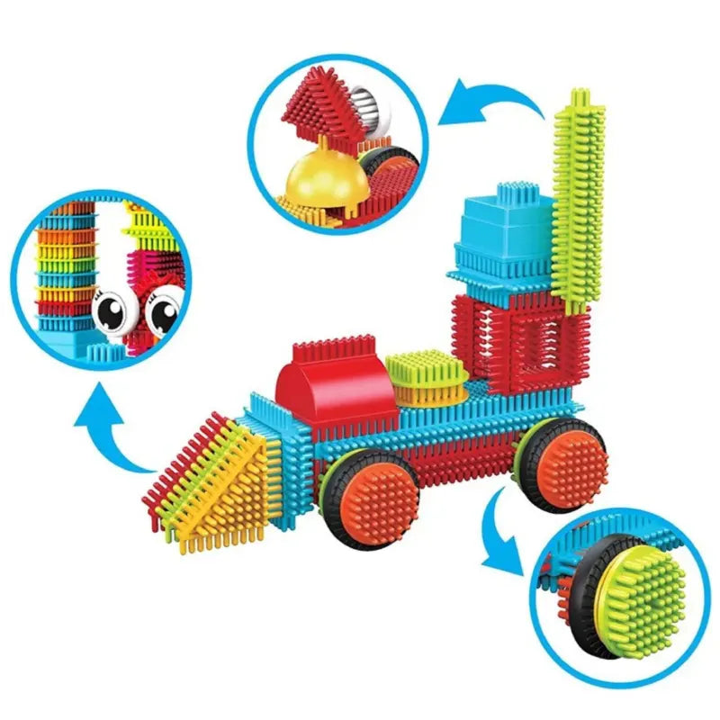 Jeu Construction Picots Colorés 3D