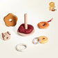 Tour Anneau a Empiler Bebe en Bois Montessori