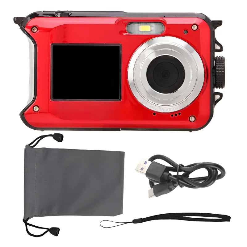 Caméra étanche 10 Pieds Appareil Photo Etanche 1080P 30MP - Zoom 16X, Écran 2,7, étanche 3m - Pour Snorkeling, Plage, Enfants - Avec Carte 32Go Appareil Photo Etanche Enfant Caméra étanche 10 Pieds Appareil Photo Etanche 1080P 30MP - Zoom 16X, Écran 2,7, étanche 3m - Pour Snorkeling, Plage, Enfants - Avec Carte 32Go Appareil Photo Etanche Enfant