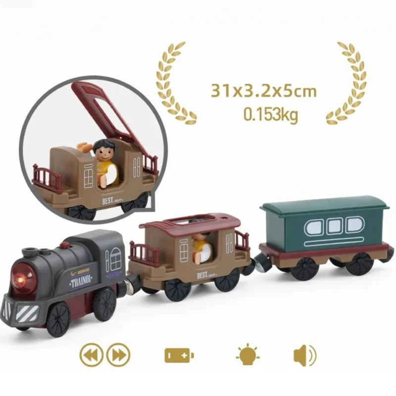 Circuit Train en Bois Electrique Urbain