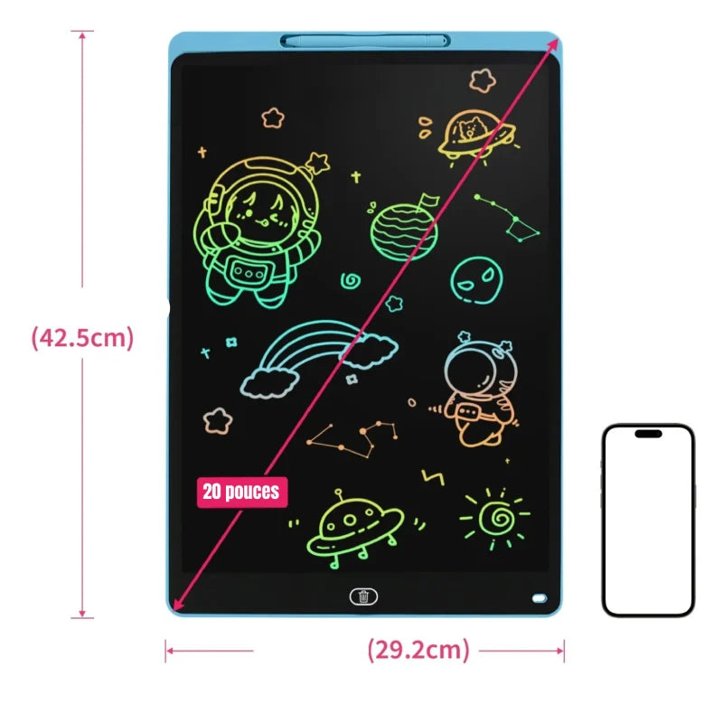 Ardoise LCD Effacable Grand Format