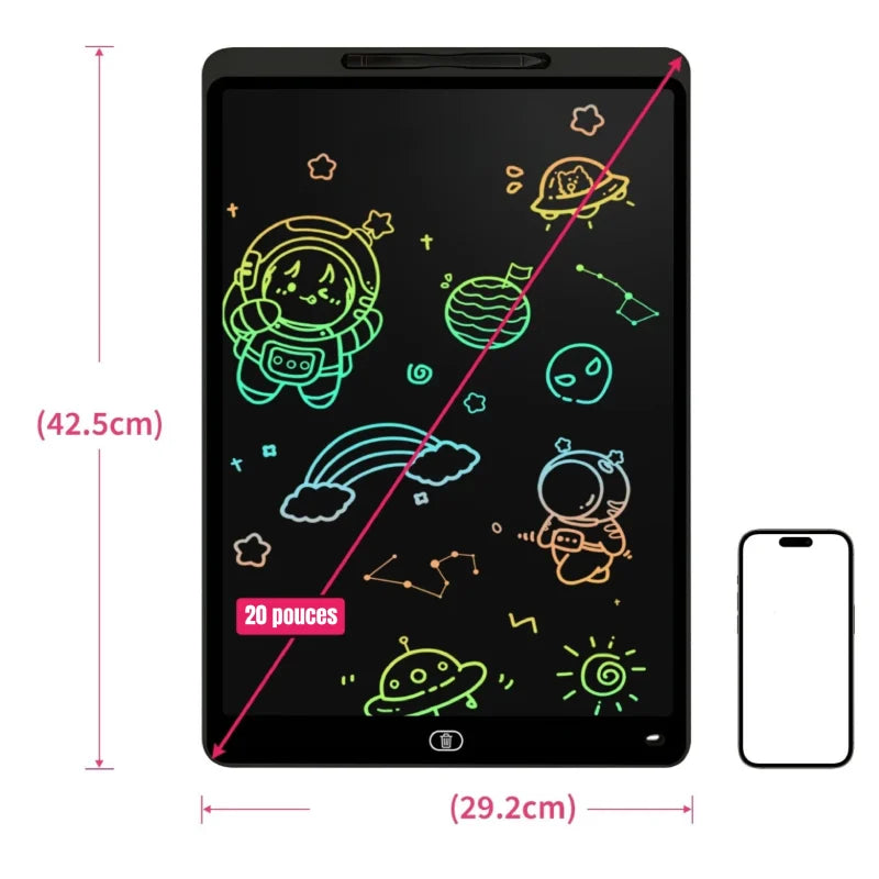 Ardoise LCD Effacable Grand Format