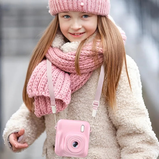 Appareil-Photo-Enfant-Impression-Thermique-Rose