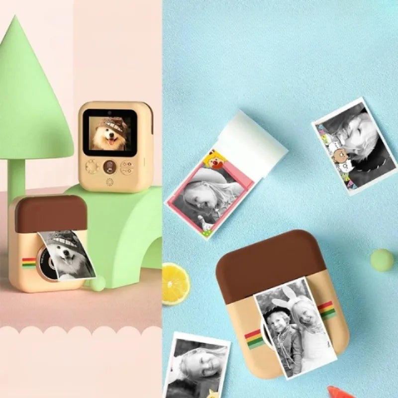 Appareil Photo Enfant Instantané Écran Net noir et blanc