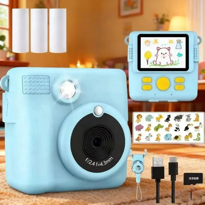 Appareil-Photo-Enfant-Thermique-kit-bleu-garcon-3-ans