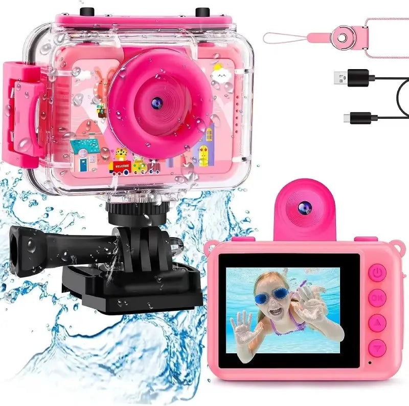 Appareil Photo Etanche Enfant Anti-Choc fille rose 