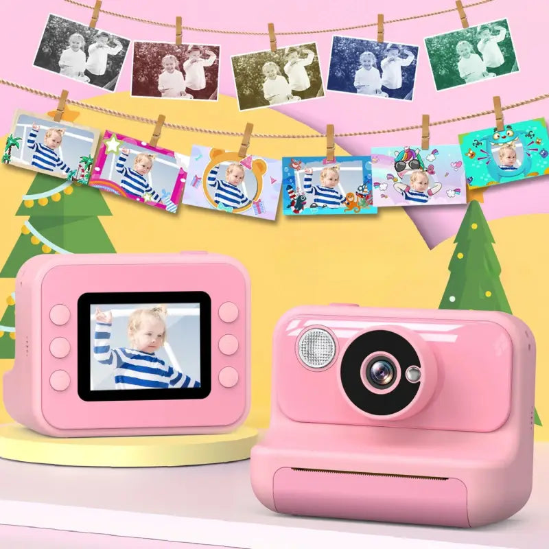 Appareil-Photo-Impression-Thermique-fille-7-ans-rose