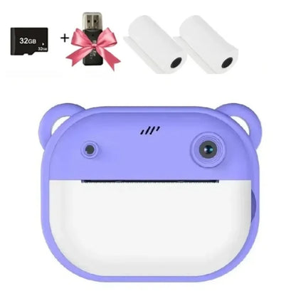 Appareil-Photo-Instantane-Enfant-Ourson-violet