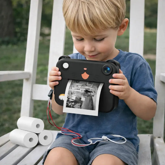 Appareil-Photo-Instantané-Enfant-chat-noir