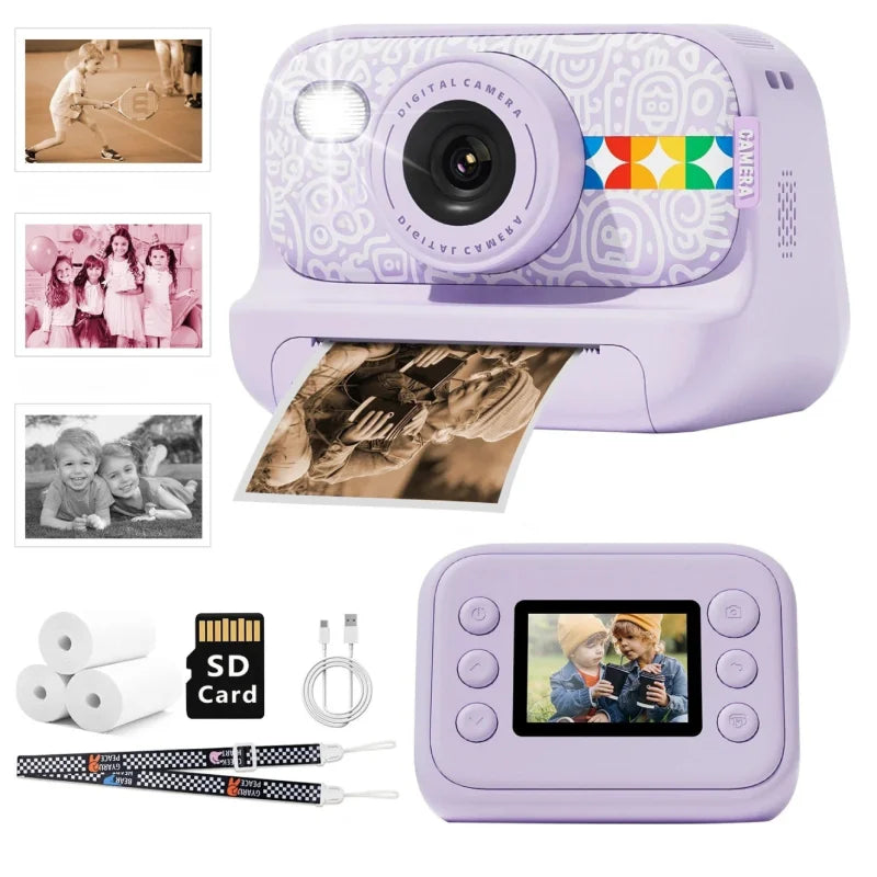 Appareil Photo Instantané Enfant sans Jeux Pratique violet