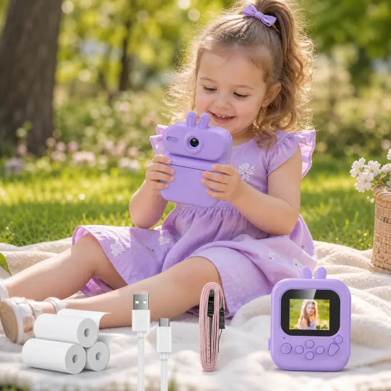 Appareil-Photo-Lapin-Thermique-Enfant-violet
