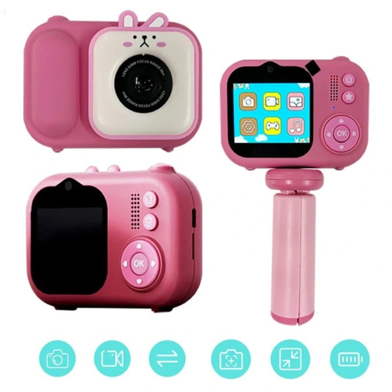 Appareil Photo Numerique Enfant avec Support ROSE 