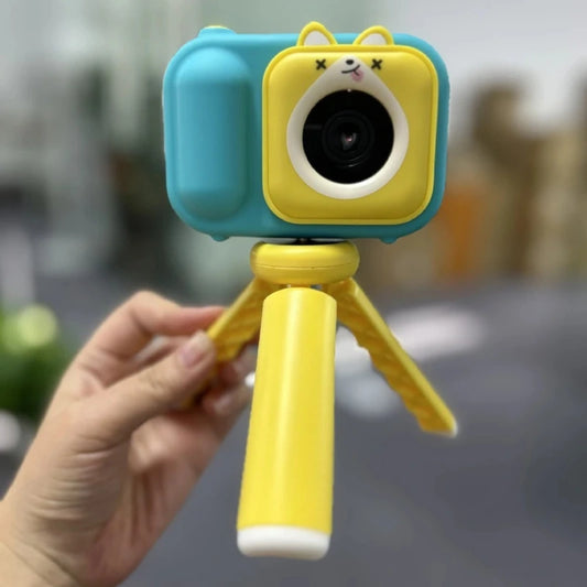 Appareil-Photo-Numerique-Enfant-avec-Support-rose-chat