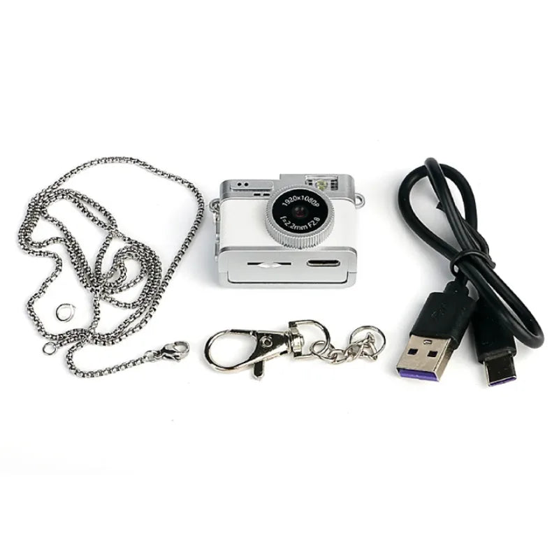 Appareil-Photo-Porte-Cle-Retro-Numerique-blanc