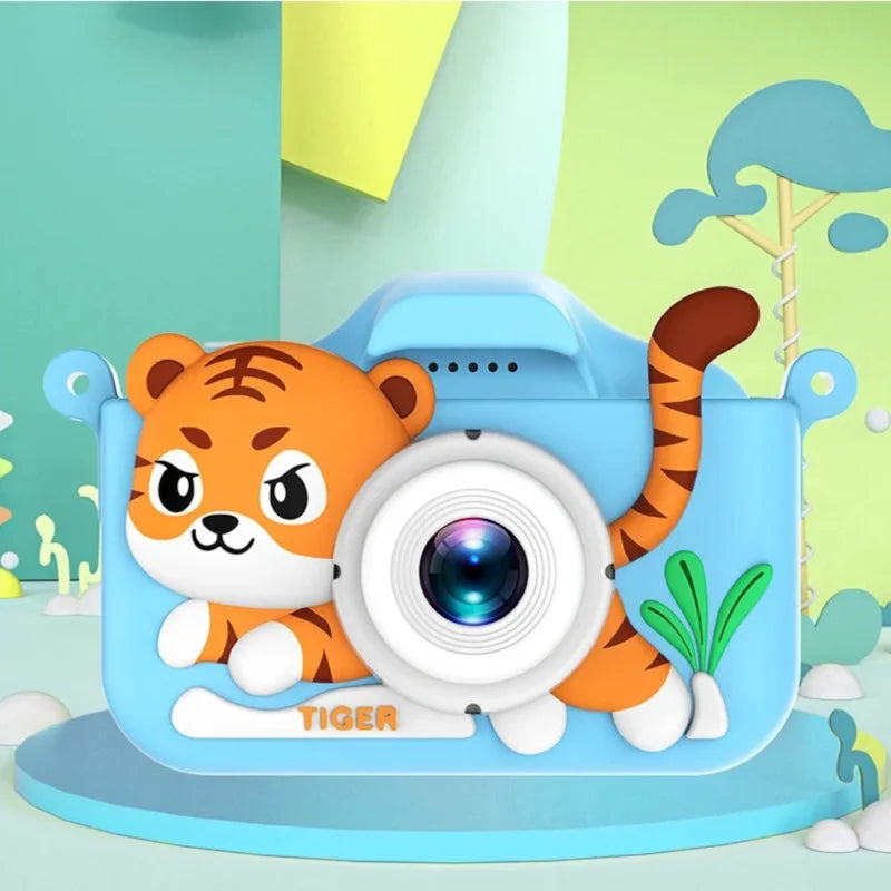 Appareil-Photo-jouet-Numerique-Tigre-bleu-en-silicone