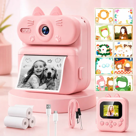 Appareille-Photo-Enfant-Chat-Mignon-rose
